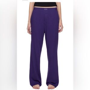SKIMS Purple Boyfriend Loose Lounge Pants Size M
